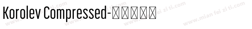 Korolev Compressed字体转换